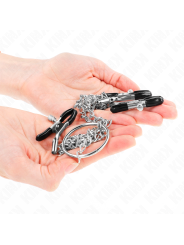 KINK PINZAS PARA PEZONES Y CLITORIS CON CADENA 30 CM MODELO 2