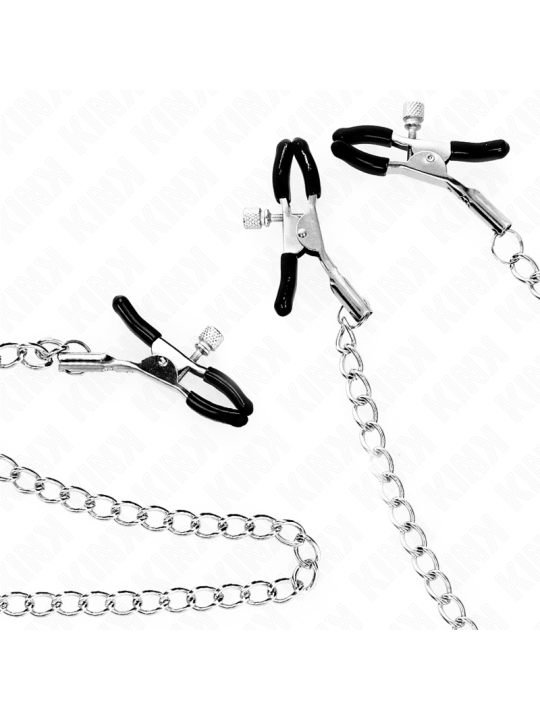 KINK PINZAS PARA PEZONES Y CLITORIS CON CADENA 30 CM MODELO 2