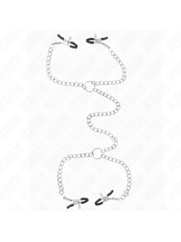 KINK PINZAS PARA PEZONES DOBLE 32 CM CON CADENAS 14 CM