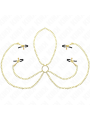 KINK PINZAS PARA PEZONES Y CLITORIS 4 ENGANCHES AJUSTABLE DORADO