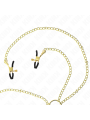 KINK PINZAS PARA PEZONES Y CLITORIS 4 ENGANCHES AJUSTABLE DORADO
