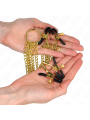 KINK PINZAS PARA PEZONES Y CLITORIS 4 ENGANCHES AJUSTABLE DORADO