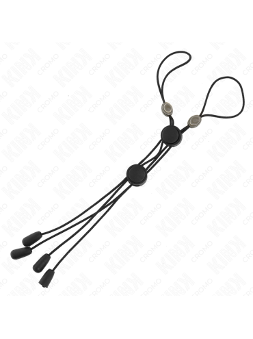 KINK PINZAS PARA PEZONES DETALLE NEGRO CON ELASTICO NEGRO