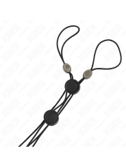 KINK PINZAS PARA PEZONES DETALLE NEGRO CON ELASTICO NEGRO