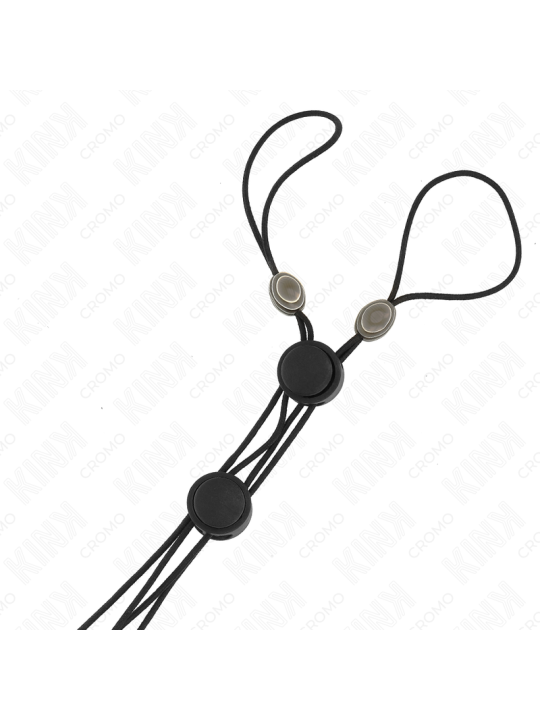 KINK PINZAS PARA PEZONES DETALLE NEGRO CON ELASTICO NEGRO