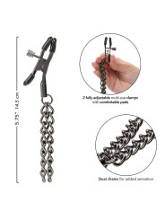 CALEXOTICS EUPHORIA PINZAS PEZONES CON CADENA 145 CM