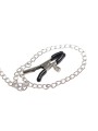 SUBBLIME 953720 PINZAS PARA EL PECHO CON CORREA DE CUERO BONDAGE NEGRO TALLA UNICA