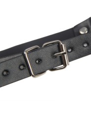 SUBBLIME 953720 PINZAS PARA EL PECHO CON CORREA DE CUERO BONDAGE NEGRO TALLA UNICA