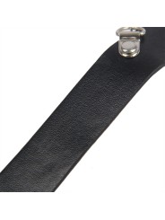 SUBBLIME 953720 PINZAS PARA EL PECHO CON CORREA DE CUERO BONDAGE NEGRO TALLA UNICA