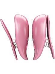 PRETTY LOVE CAILEY PINZAS PARA PEZONES 10 VIBRACIONES CONTROL REMOTO ROSA