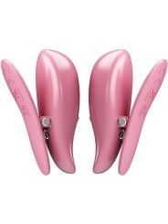 PRETTY LOVE CAILEY PINZAS PARA PEZONES 10 VIBRACIONES CONTROL REMOTO ROSA