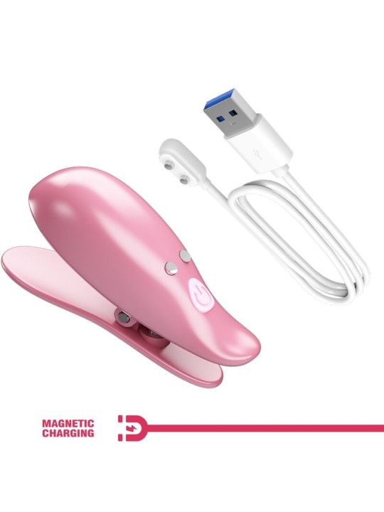 PRETTY LOVE CAILEY PINZAS PARA PEZONES 10 VIBRACIONES CONTROL REMOTO ROSA