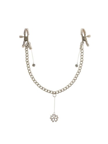 FETISH FANTASY SERIES PINZAS CON CADENA PARA PEZONES TREBOL