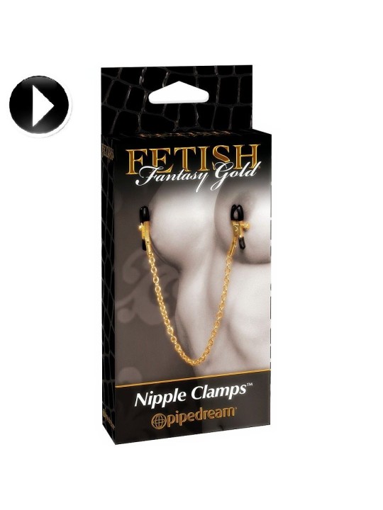 FETISH FANTASY GOLD PINZAS PARA LOS PEZONES