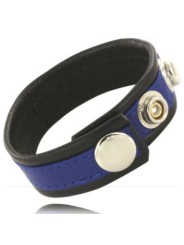 LEATHER BODY CORREA DE CUERO AJUSTABLE PARA PENE AZUL NEGRA