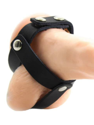 OHMAMA FETISH FUNDA CUERO DE CASTIDAD PARA TESTICULOS