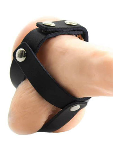 OHMAMA FETISH FUNDA CUERO DE CASTIDAD PARA TESTICULOS