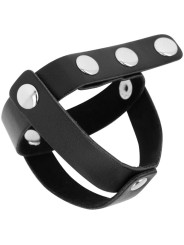 OHMAMA FETISH FUNDA CUERO DE CASTIDAD PARA TESTICULOS