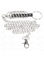 KINK 7 ANILLOS PENE METAL 38 CM A 5 CM CONECTADOS CON POLIPIEL Y CADENA METAL 100 CM
