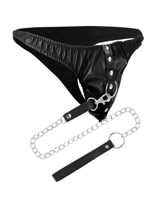 DARKNESS TANGA DE SUMISION CON CADENA METAL