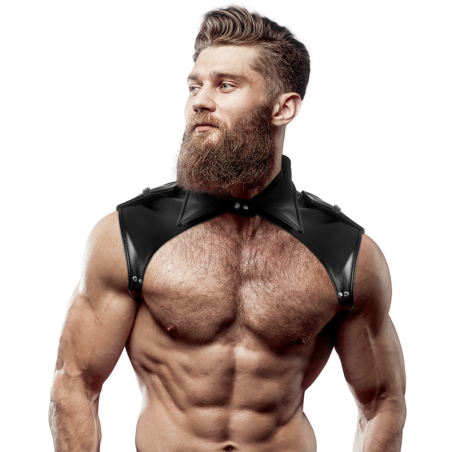FETISH SUBMISSIVE ATTITUDE ARNES BRIGADE AJUSTABLE ECOPIEL CUELLO HOMBRE