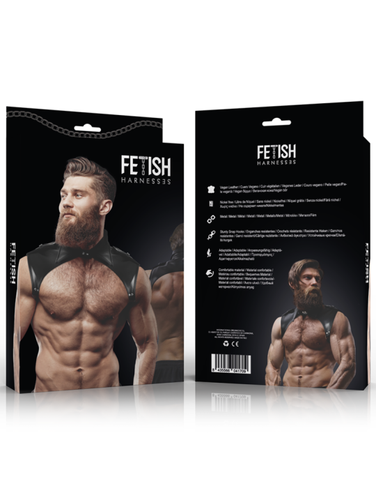 FETISH SUBMISSIVE ATTITUDE ARNES BRIGADE AJUSTABLE ECOPIEL CUELLO HOMBRE