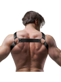 FETISH SUBMISSIVE ATTITUDE ARNES BULLDOG AJUSTABLE NEOPRENO PECHO CRUZADO CON CREMALLERAS HOMBRE