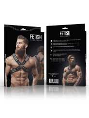 FETISH SUBMISSIVE ATTITUDE ARNES ECOPIEL PECHO CRUZADO CON REMACHES HOMBRE