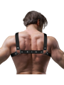 FETISH SUBMISSIVE ATTITUDE ARNES BULLDOG AJUSTABLE ECOPIEL PECHO CRUZADO HOMBRE