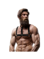 FETISH SUBMISSIVE ATTITUDE ARNES AJUSTABLE ECOPIEL PECHO CON COLLAR HOMBRE