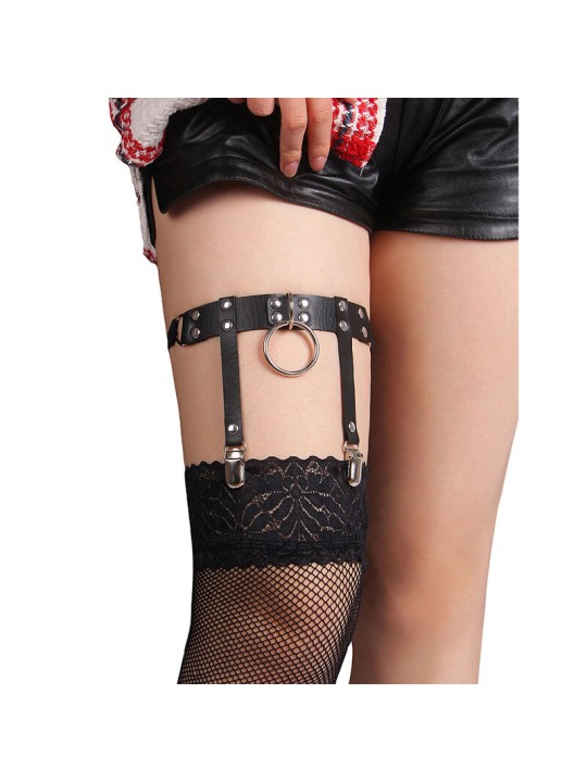SUBBLIME 953744 LIGA PUNK DE CUERO AJUSTABLE NEGRO TALLA UNICA