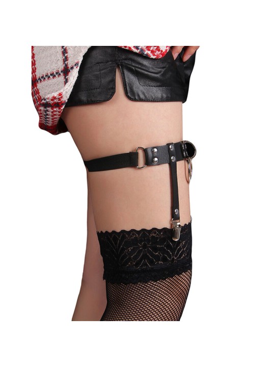 SUBBLIME 953744 LIGA PUNK DE CUERO AJUSTABLE NEGRO TALLA UNICA