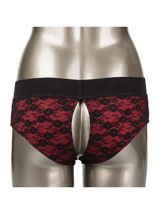 CALEXOTICS SCANDAL SET DE BRAGUITAS SIN ENTREPIERNAS CON DIDLO TALLA S M