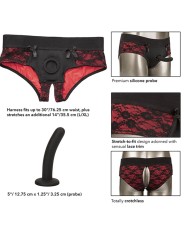 CALEXOTICS SCANDAL SET DE BRAGUITAS SIN ENTREPIERNAS CON DIDLO TALLA S M