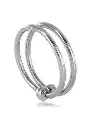 METAL HARD DOUBLE GLANS RING 28MM