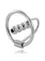 METAL HARD ANILLO GLANDE CON PLUG URETRAL 28MM