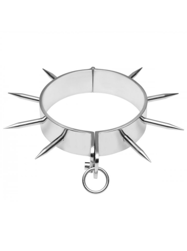 METAL HARD COLLAR ESCLAVO BDSM CON PUNTAS