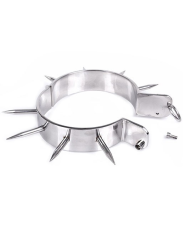 METAL HARD COLLAR ESCLAVO BDSM CON PUNTAS
