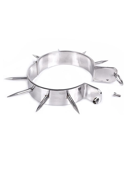 METAL HARD COLLAR ESCLAVO BDSM CON PUNTAS