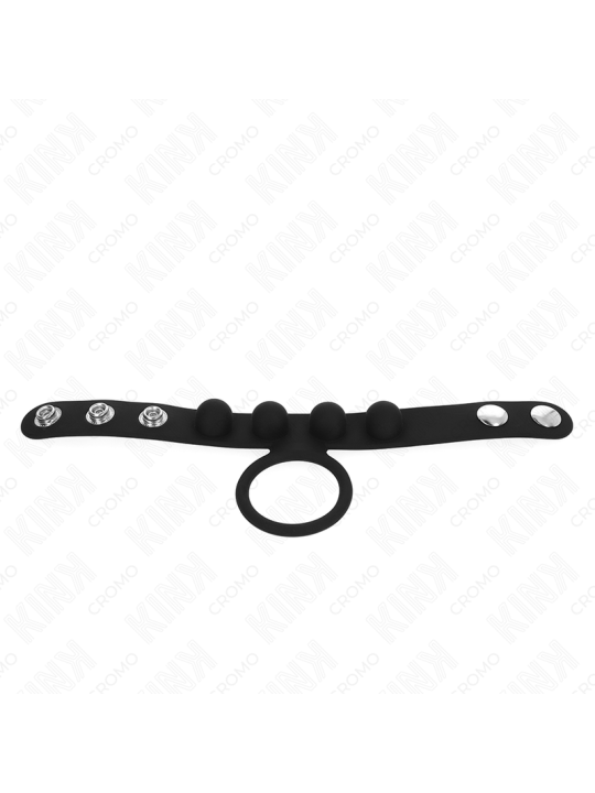 KINK ANILLO PENE CUERO 35 CM CON CIERRE A PRESION 23 X 2 CM