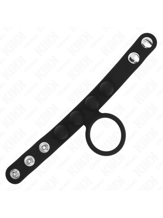 KINK ANILLO PENE CUERO 35 CM CON CIERRE A PRESION 23 X 2 CM