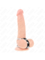 KINK ANILLO PENE METAL DOBLE 38 CM A 5 CM CONECTADOS CON CUERO