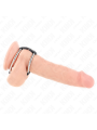 KINK ANILLO PENE METAL DOBLE 38 CM A 5 CM CONECTADOS CON CUERO