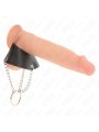 KINK ANILLO PENE 4 CM CADENA 7 CM METAL CON CINTURON CUERO