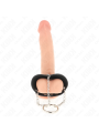 KINK ANILLO PENE 4 CM CADENA 7 CM METAL CON CINTURON CUERO