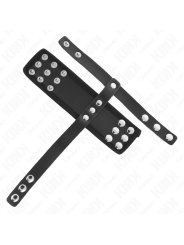 KINK ANILLO JAULA PENE CUERO CON CORREA DIVISORIA DE BOLAS RECUBIERTO AJUSTABLE