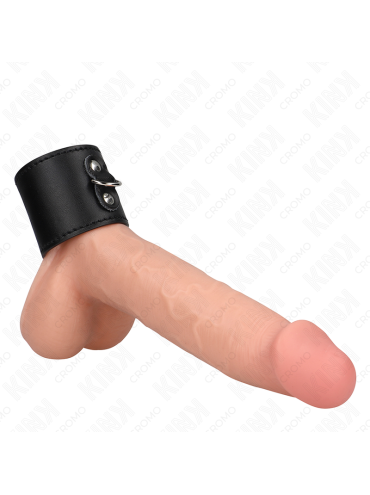 KINK ANILLO PENE CUERO CON CIERRE A PRESION 18 X 5 CM