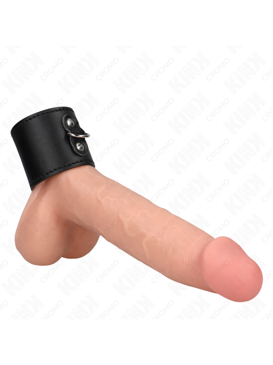 KINK ANILLO PENE CUERO CON CIERRE A PRESION 18 X 5 CM