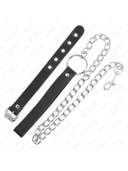 KINK ANILLO PENE CUERO CON CORREA 215 X 2 CM Y CADENA METAL 60 CM