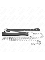 KINK ANILLO PENE CUERO CON CORREA 215 X 2 CM Y CADENA METAL 60 CM